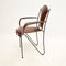 Fauteuil Vintage en Fer et Cuir, France, 1960 5