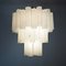 Large Three-Tier Murano Glass Tube Chandelier from Venini, 1990s, Image 7