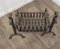 Braciere Inglenook con andirons, XIX secolo, set di 3, Immagine 1