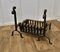 19th Century Inglenook Fire Grate with Andirons, Set of 3 2