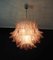 Italian Murano Glass Three-Tier Pink Felci Chandelier, 1990s, Image 6