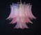 Italian Murano Glass Three-Tier Pink Felci Chandelier, 1990s, Image 2