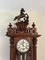 Antique Victorian Carved Walnut Wall Clock, Vienna, Austria, 1880s 7