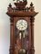 Antique Victorian Carved Walnut Wall Clock, Vienna, Austria, 1880s 4