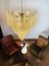 Lámpara de araña italiana vintage de Murano con 75 pétalos de vidrio ámbar, años 90, Imagen 16