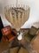 Lámpara de araña italiana vintage de Murano con 75 pétalos de vidrio ámbar, años 90, Imagen 15