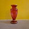 Rubinrote Vase im Stil von Mary Gregory, 1980er 5