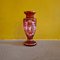 Ruby ​​Red Vase in the style of Mary Gregory, 1980s, Image 1