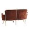 Vintage Chippendale Brown Sofa 2