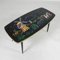 Vintage Coffee Table with Glass Top and Angled, 1950s, Image 13