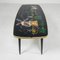 Vintage Coffee Table with Glass Top and Angled, 1950s 6