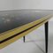 Vintage Coffee Table with Glass Top and Angled, 1950s 12