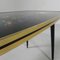 Vintage Coffee Table with Glass Top and Angled, 1950s, Image 12