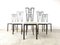 Highback Metal Dining Chairs, 1980s, Set of 6 6