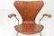 Model 3207 Chairs in Teak by Arne Jacobsen for Fritz Hansen, Denmark, 1955, Set of 4, Image 4