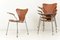Model 3207 Chairs in Teak by Arne Jacobsen for Fritz Hansen, Denmark, 1955, Set of 4, Image 7