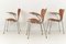 Modell 3207 Stühle aus Teak von Arne Jacobsen für Fritz Hansen, Dänemark, 1955, 4 . Set 2