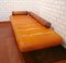 Postmodernes Vintage Tagesbett aus Leder & Palmenholz von Pacific Green, 1990er 5