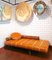 Sofá cama posmoderno vintage de cuero y madera de palma de Pacific Green, años 90, Imagen 18
