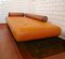 Sofá cama posmoderno vintage de cuero y madera de palma de Pacific Green, años 90, Imagen 6