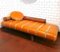 Sofá cama posmoderno vintage de cuero y madera de palma de Pacific Green, años 90, Imagen 16