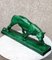 Große Art Deco Panther Skulptur aus grünem Steingut von Irénée Rochard, 1930er 1