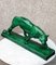 Large Art Deco Panther Sculpture in Green Earthenware by Irénée Rochard, 1930s 1