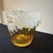 Modern Yellow and White Murano Glass Ice Bucket by Venini, 1980s 2