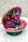 Petite Veilleuse en Forme de Coquillage avec Poisson Multicolore en Faïence, 1950s 8
