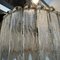 Opalescent Murano Glass and Gilded Metal Cascade Chandelier attributed to Mazzega, 1970s 5