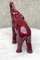 Art Deco Elephant Sculpture in Earthenware with Red Glaze by Lemanceau, 1930s 2