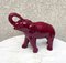 Scultura di elefante Art Déco in terracotta con smalto rosso di Lemanceau, anni '30, Immagine 1