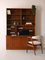 Danish Teak Bookcase with Folding Desk, 1960s 2