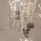 Lámpara de araña bohemia de cristal de plomo tallado, años 30, Imagen 6