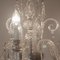 Lámpara de araña bohemia de cristal de plomo tallado, años 30, Imagen 5