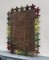 Vintage Italian Flower Power Iron Wall Mirror, 1970s, Image 1