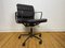 Brauner Leder Soft Pad Chair EA 217 von Charles & Ray Eames für Vitra 1