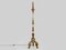 Large Italian Florentine Floor Lamp in Carved Wood and Polychrome Wood, 1950s 1