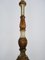 Lámpara de pie florentina italiana grande de madera tallada y madera policromada, años 50, Imagen 6