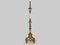 Italian Florentine Floor Lamp in Carved Wood and Polychrome Wood, 1950s, Image 1