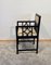 Bauhaus Armchair in Oak, Black Lacquer & Cream Leather, Germany, 1920s 3