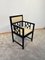 Bauhaus Armchair in Oak, Black Lacquer & Cream Leather, Germany, 1920s 7