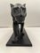 Ch. Aeckerlin, Art Deco Skulptur einer Löwin, 1930, Bronze 13