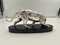 French Artist, Art Deco Panther Sculpture, 1930, Silver Plated Pewter, Image 3