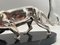 French Artist, Art Deco Panther Sculpture, 1930, Silver Plated Pewter 11