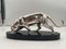 French Artist, Art Deco Panther Sculpture, 1930, Silver Plated Pewter 2