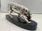 French Artist, Art Deco Panther Sculpture, 1930, Silver Plated Pewter, Image 6