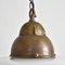 Lámpara colgante de iglesia ovoide vintage de opalina, años 30, Imagen 3