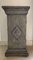 Antique Painted Pedestal with Storage, Image 1