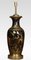 Famille Noire Baluster Vase Lamp, 1920s 3